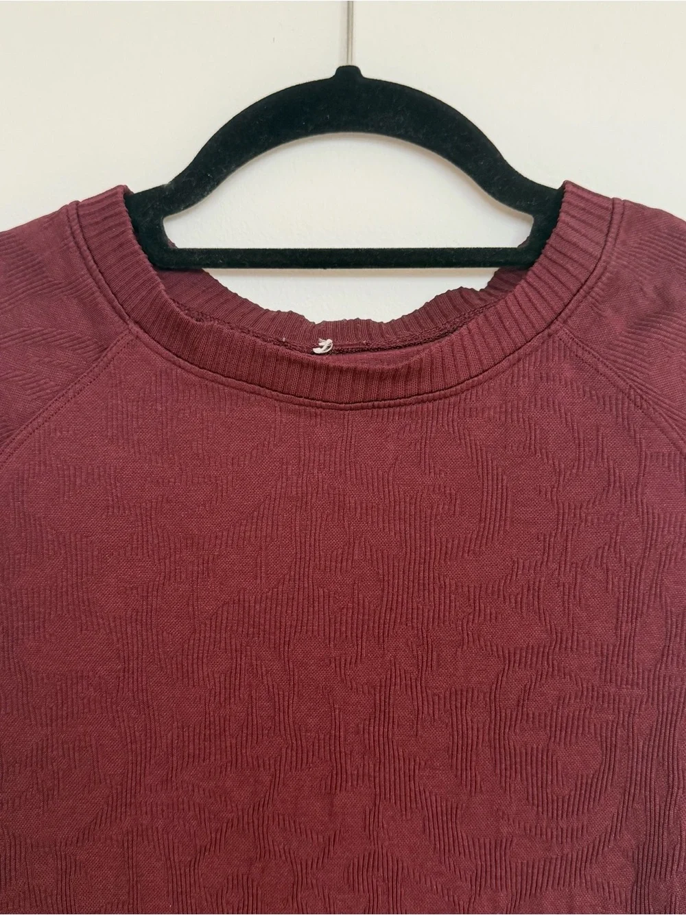 Lululemon Rest Less Long Sleeve Pullover Garnet Burgundy Size 4